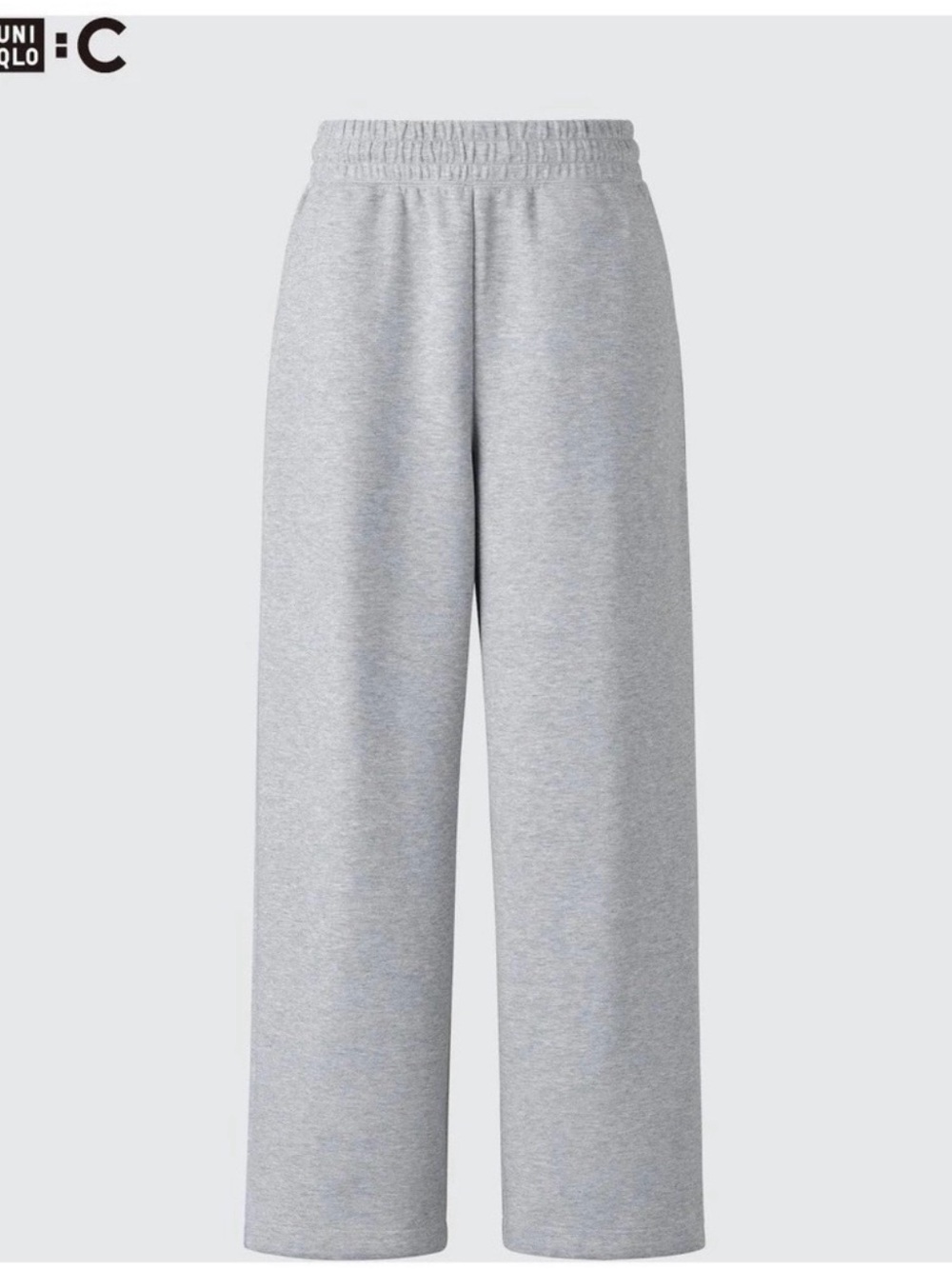 Uniqlo Light Gray Wide-Leg Sweatpants